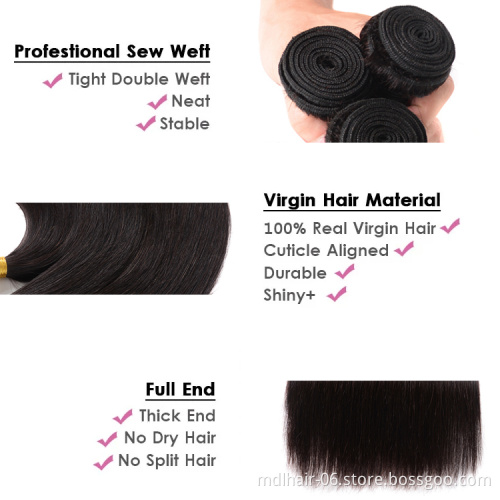 Cheap Unprocessed Virgin Human Hair Extensions Peruvian Bundle Straight Hair Virgin Straight Hair Bundles
